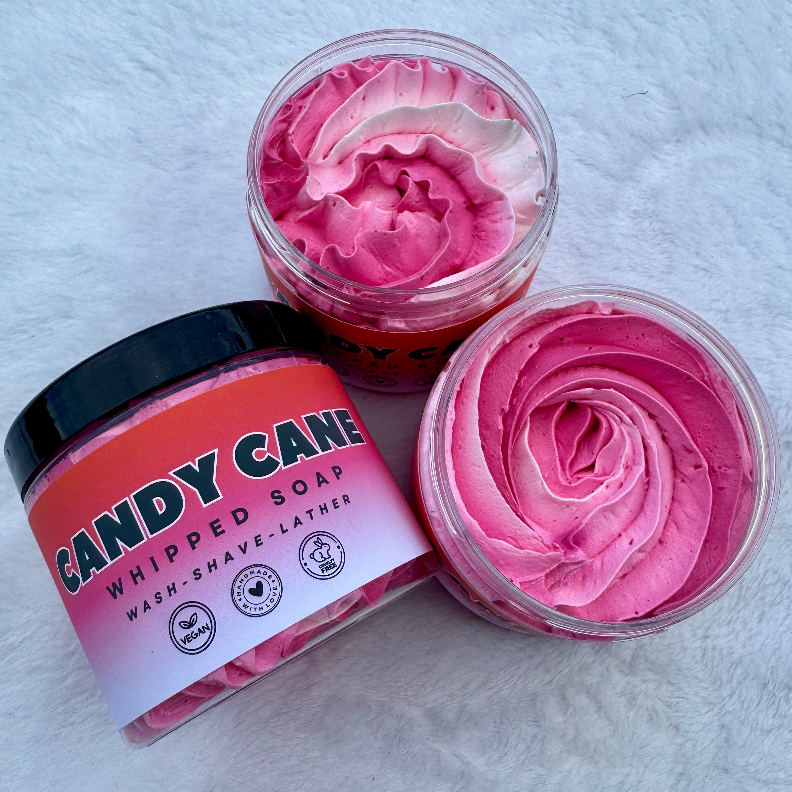 Candy Cane Whipped Soap