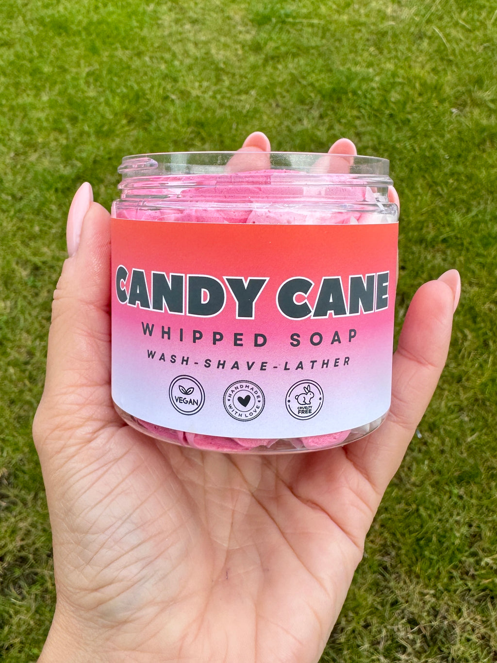 Candy Cane Whipped Soap
